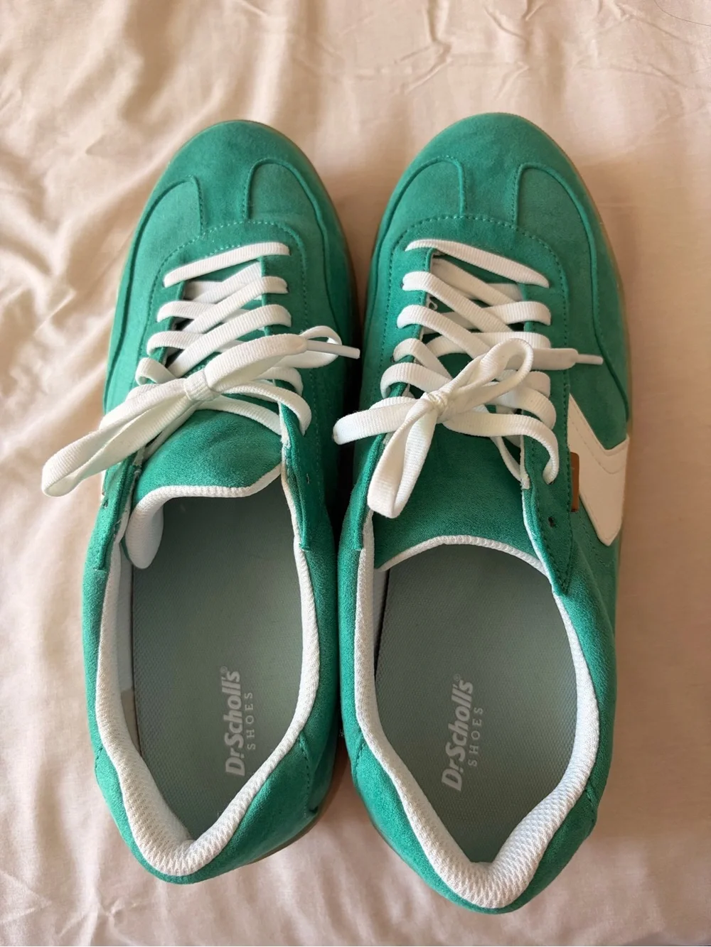 Dr. Scholls Faux Leather Sneakers Kelly Green